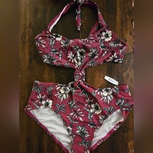 NWT Adore Me Floral One Piece Swim Suit